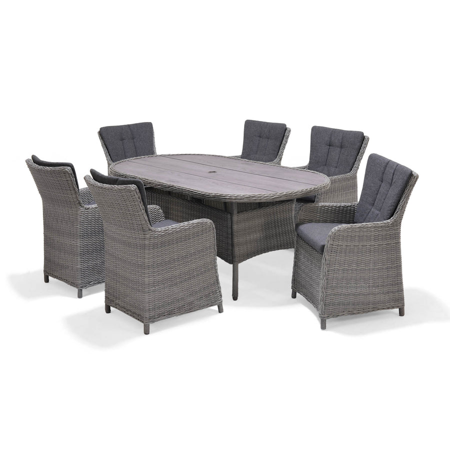 Rattan garden table and chairs