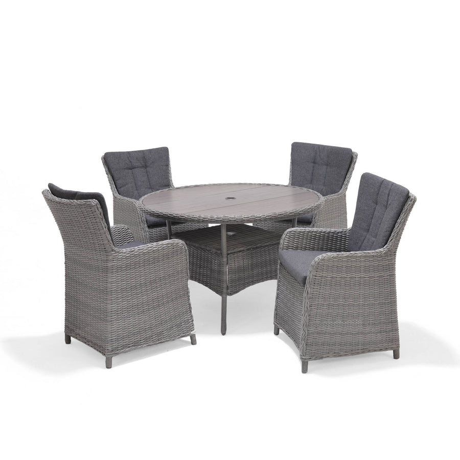 Martinique carver chair and table
