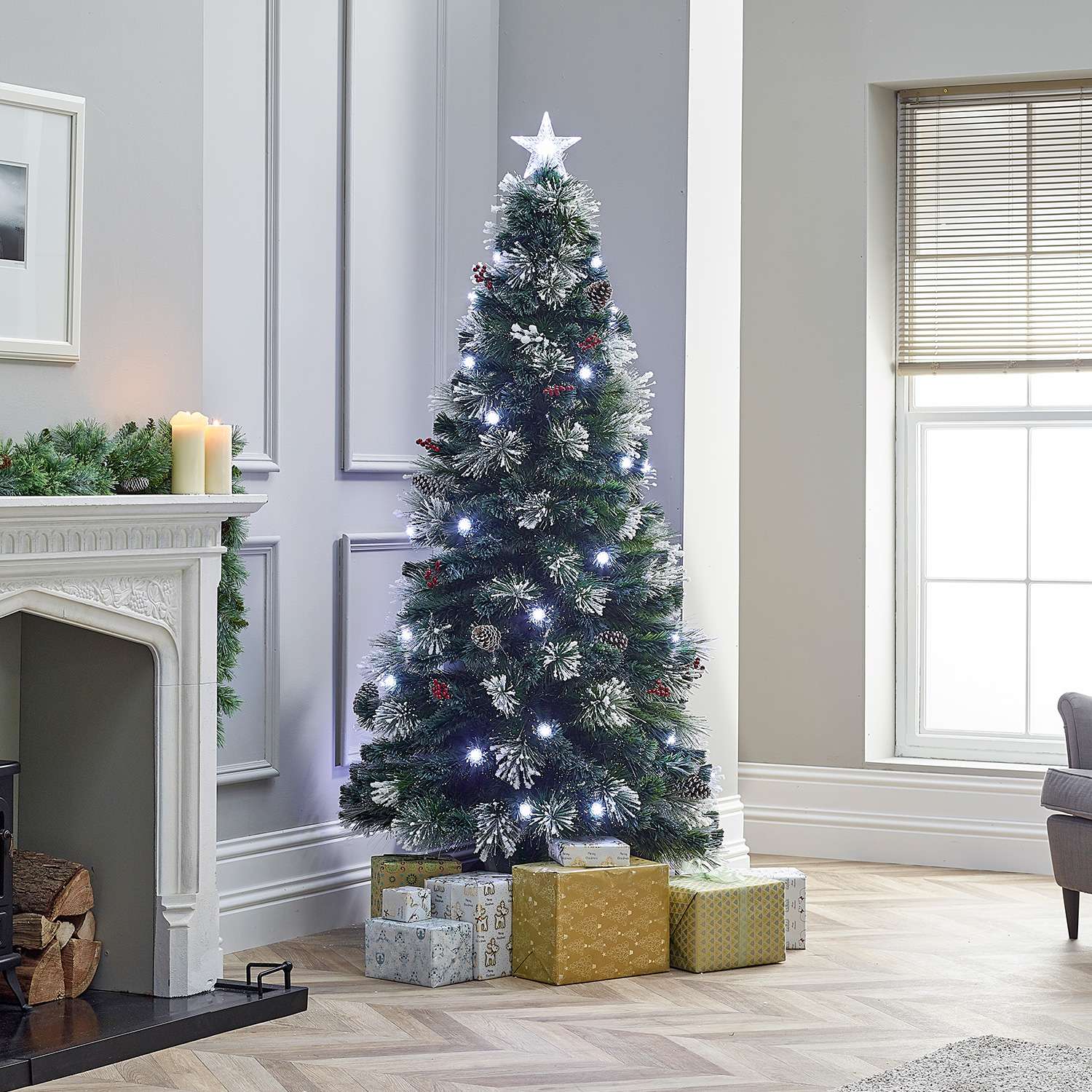 Argos christmas tree on sale fibre optic