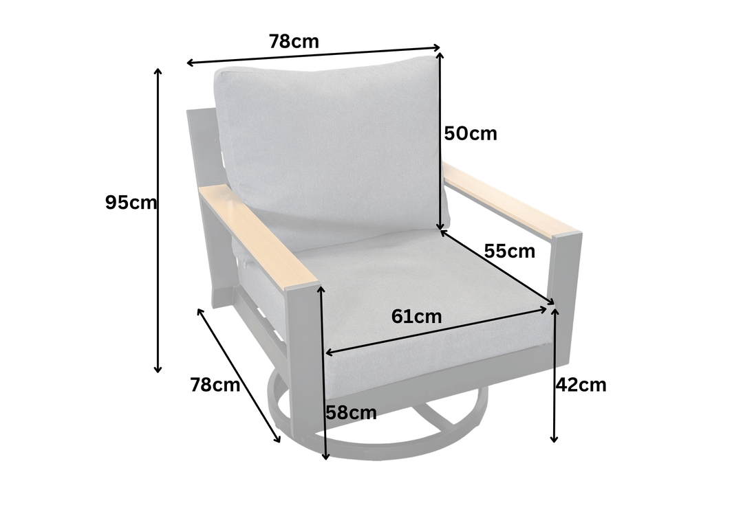 New York New York Casual Dining Set with Fire Pit Table and Swivel Rockers | KENT ONLY DELIVERY