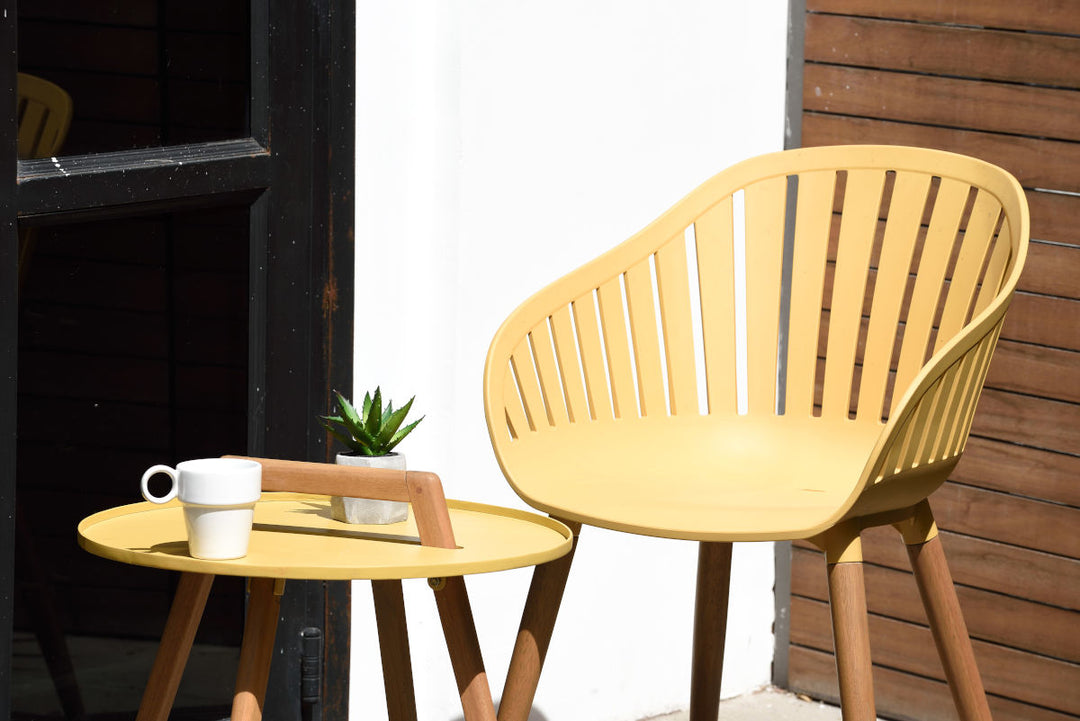 Nassau 50cm Coffee Table - Yellow by Lifestyle Garden