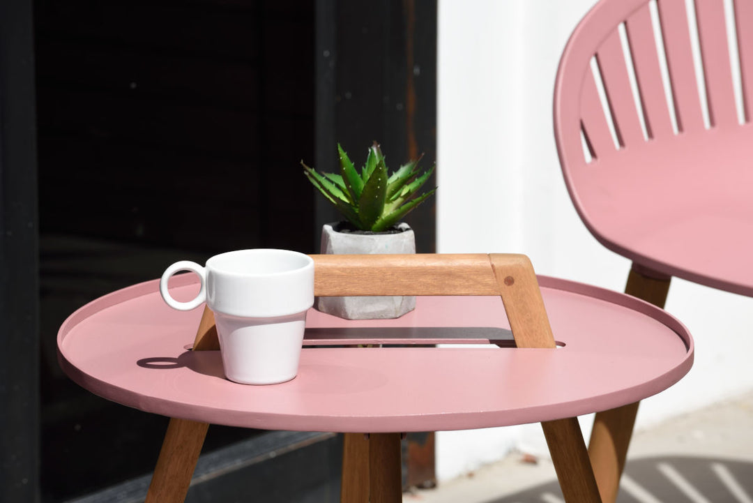 Nassau 50cm Coffee Table - Pink by Lifestyle Garden