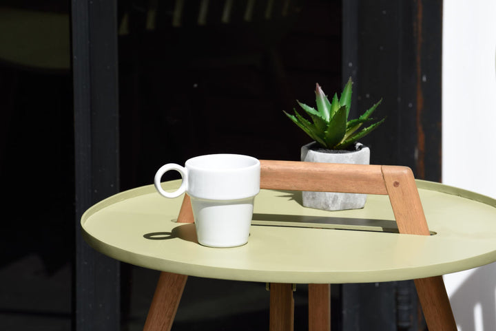 Nassau 50cm Coffee Table - Green by Lifestyle Garden