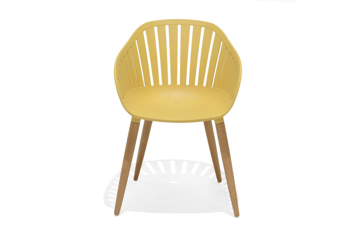 Nassau Carver Chairs x2 - Yellow by Lifestyle Garden