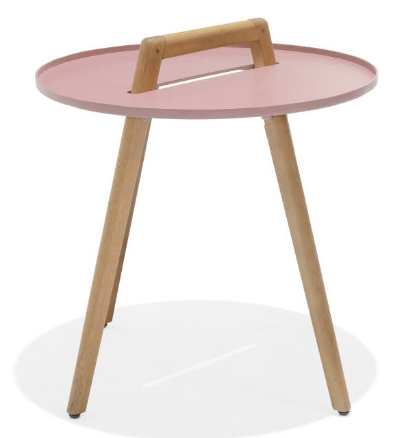 Lifestyle Garden Nassau-Onyx 2 Seater Round Coffee Set - Peony Pink