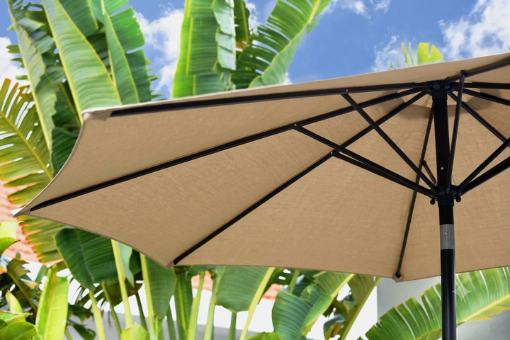 2.7m Aluminium Crank & Tilt Garden Parasol – Available in 10 Colours
