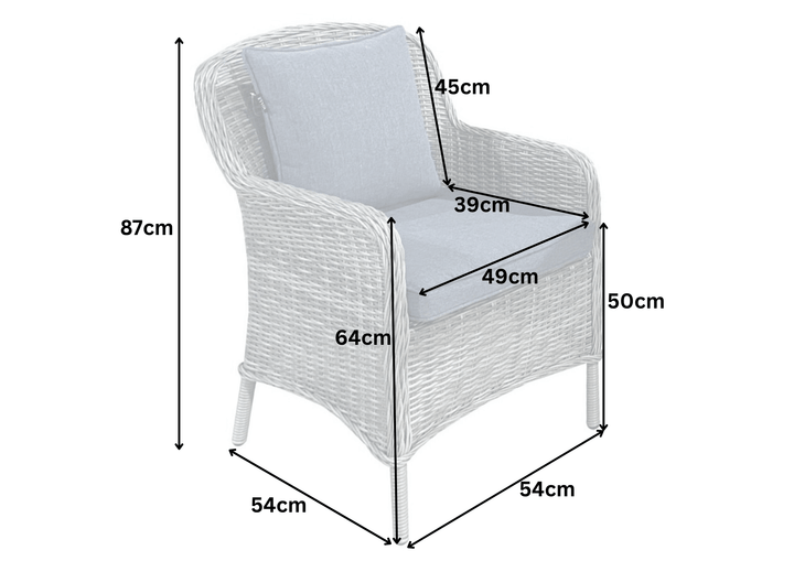 Oxford 2 Seater Round Bistro Coffee Set - Dark Willow