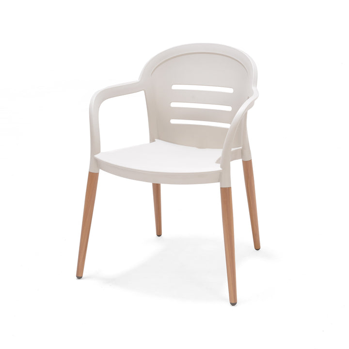 Lifestyle Garden Onyx 6-seater 160x90cm Rect Garden Dining Set – Social Plastic® Coral Sand