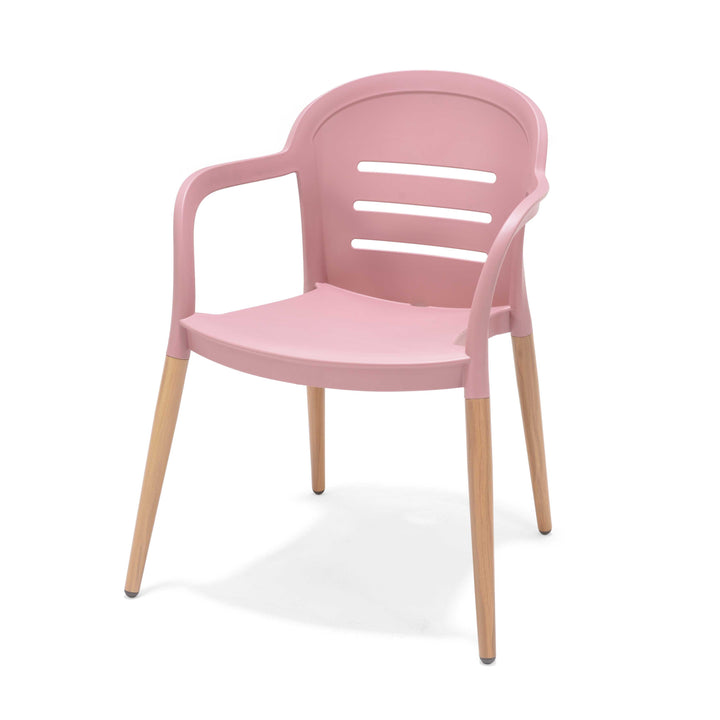 2x Onyx stacking chair- Social Plastic® Peony Pink