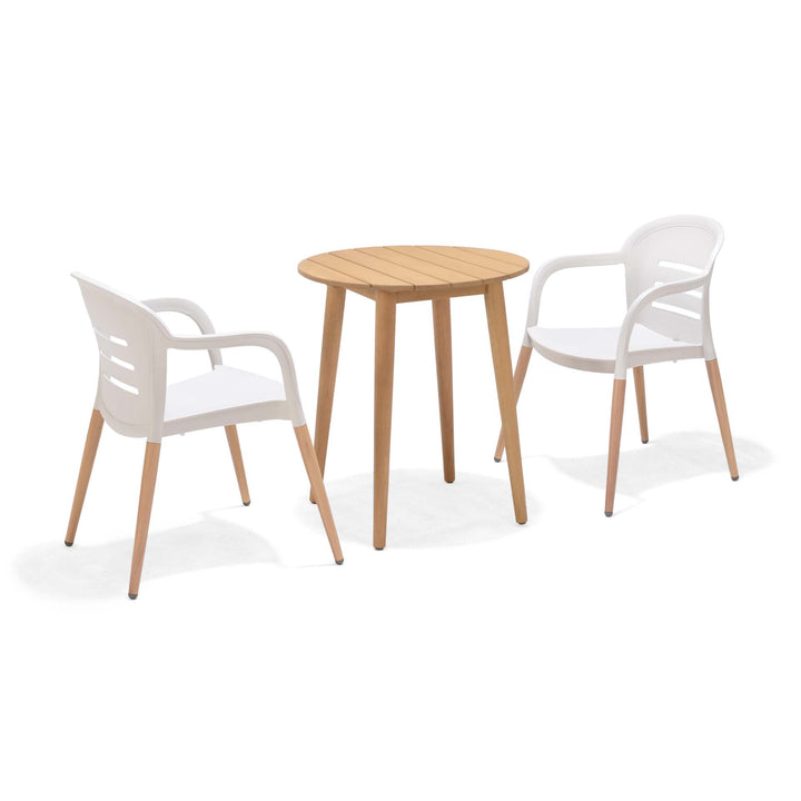 Onyx 66cm Bistro Set – Social Plastic® Coral Sand