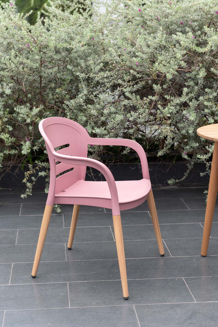 Onyx 66cm Bistro Set – Social Plastic® Peony Pink