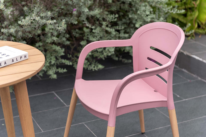 Onyx 66cm Bistro Set – Social Plastic® Peony Pink