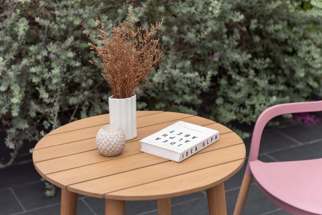 Onyx 66cm Bistro Set – Social Plastic® Peony Pink