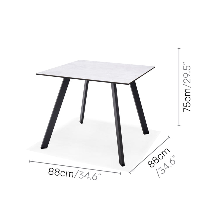 Lifestyle Garden Opal Square Dining Table 88x88cm