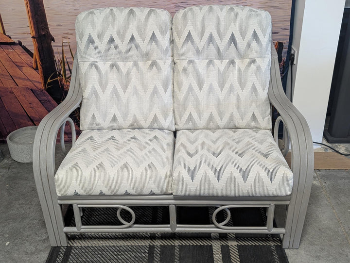 Madrid Cane Suite in Grey Wash by Desser | EX DISPLAY | KENT ONLY DELIVERY