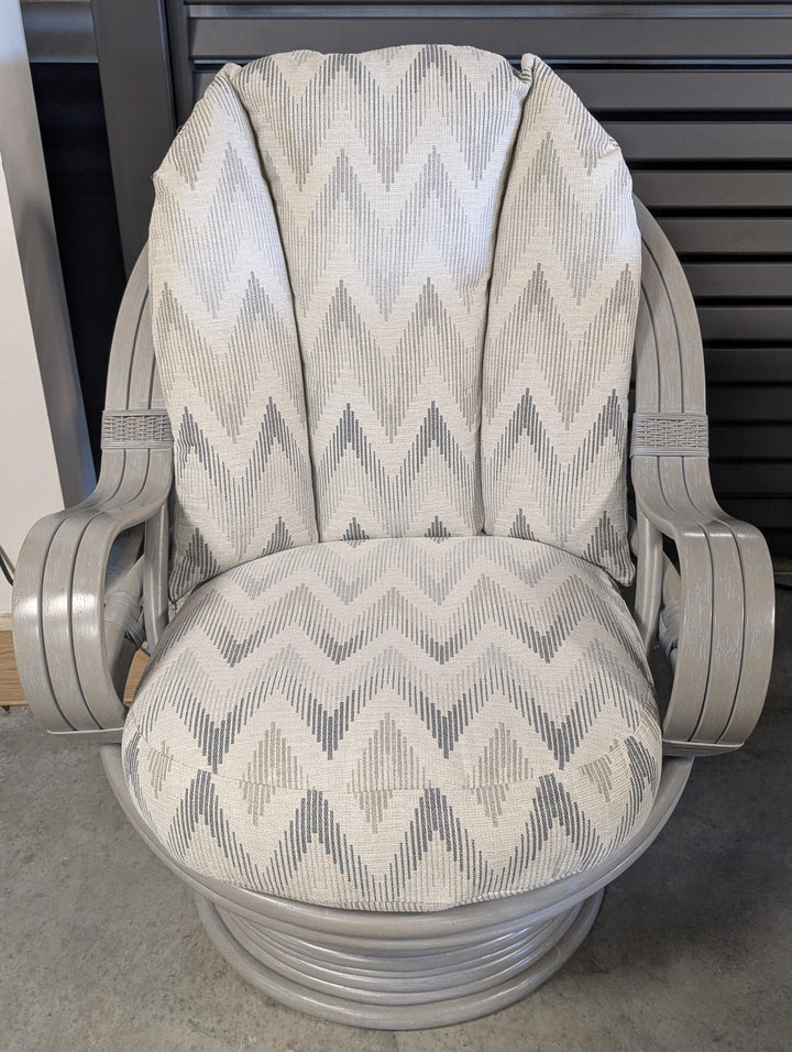Madrid Cane Suite in Grey Wash by Desser | EX DISPLAY | KENT ONLY DELIVERY