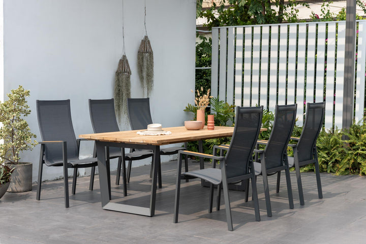 Palau High Back 6 Seat Dining Set - Lifestyle Garden