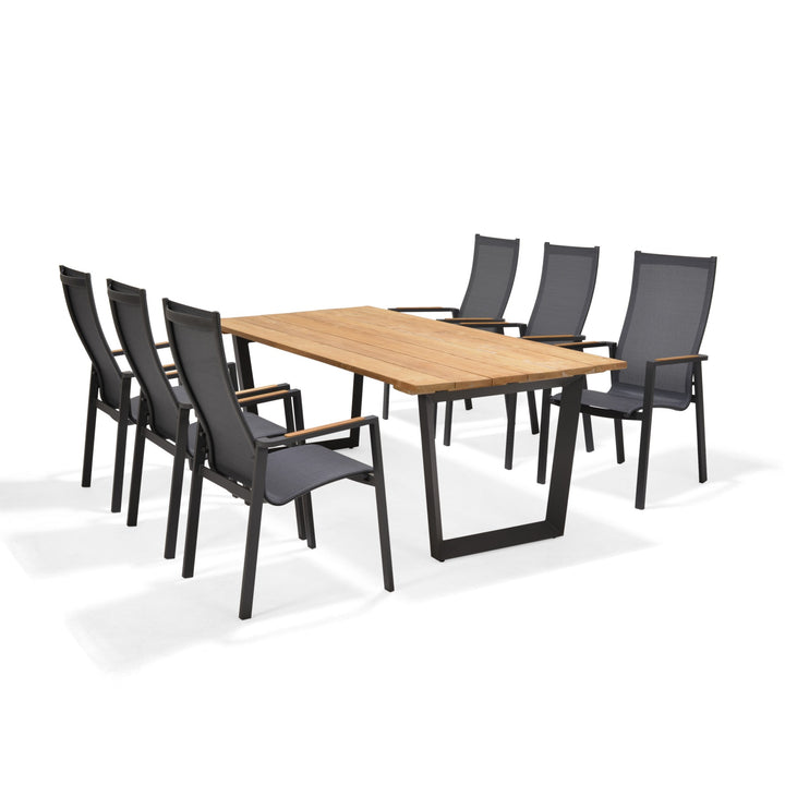 Palau High Back 6 Seat Dining Set - Lifestyle Garden