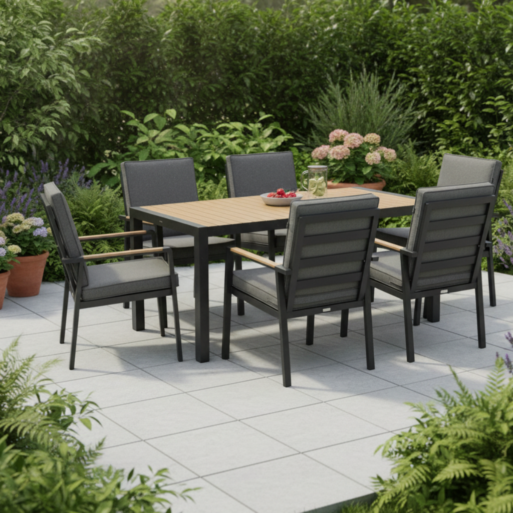 Panama-Asher 6 Seat Dining Set