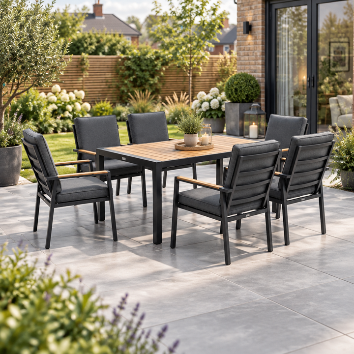 Panama-Asher Deluxe 6 Seat Dining Set
