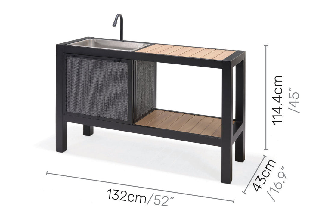 Lifestyle Garden Panama Dark Outdoor Kitchen
