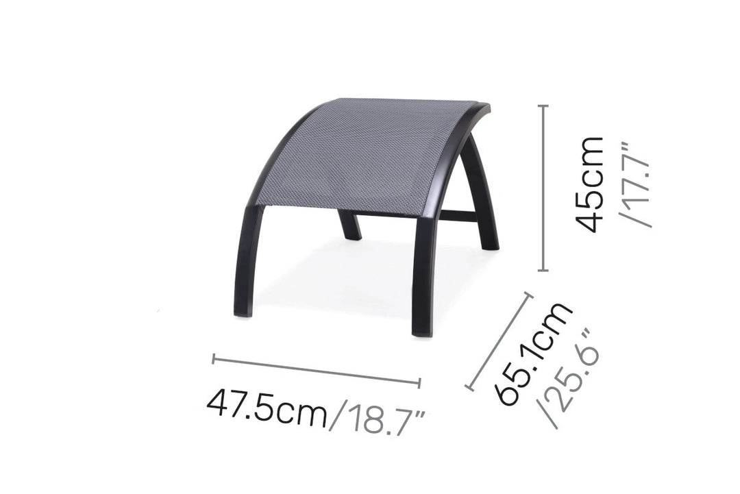 Lifestyle Garden Panama Dark Folding Footrest