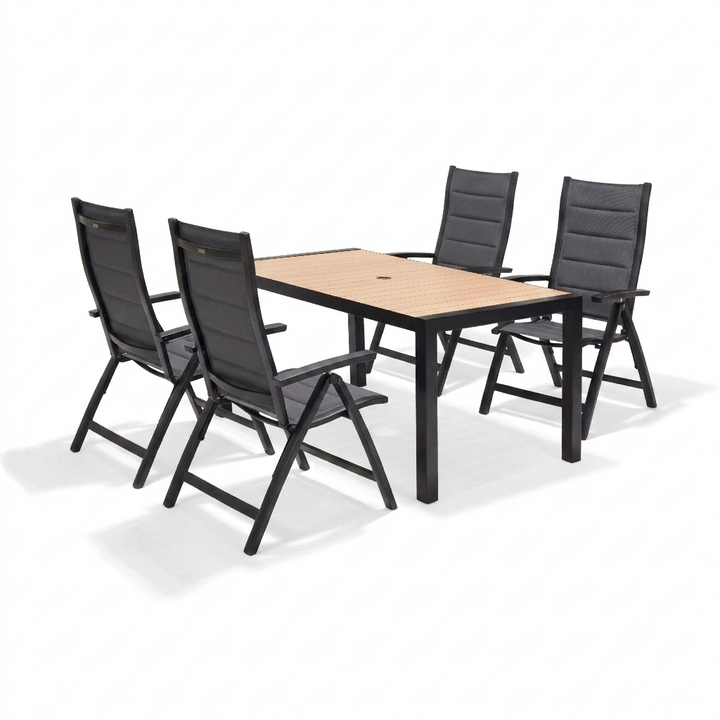 Panama-Kensington Reclining 4 Seat Rectangular Dining Set