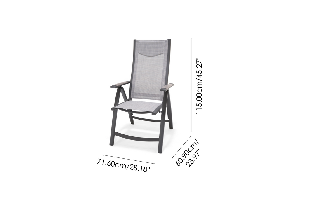 Urbanite Deluxe Dark Multi-Position Chair - Lifestyle Garden