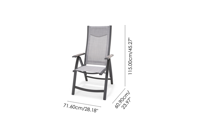 Urbanite Deluxe Dark Multi-Position Chair - Lifestyle Garden