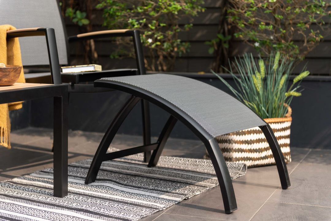 Lifestyle Garden Panama Dark Folding Footrest