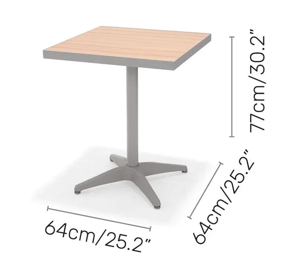 Lifestyle Garden Panama Light 64cm Square Bistro Table