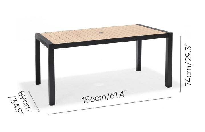 Panama-Kensington Reclining 6 Seat Rectangular Dining Set