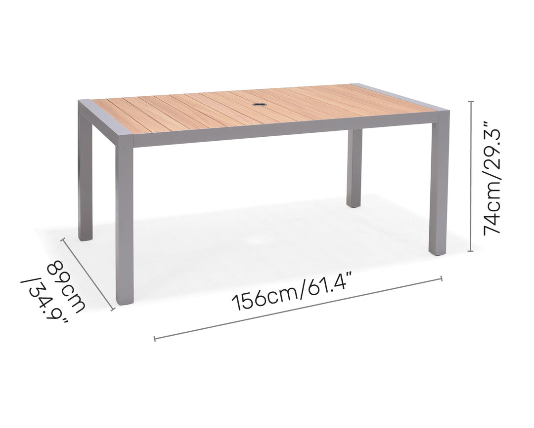 Lifestyle Garden Panama Light 6 Seat Dining Table