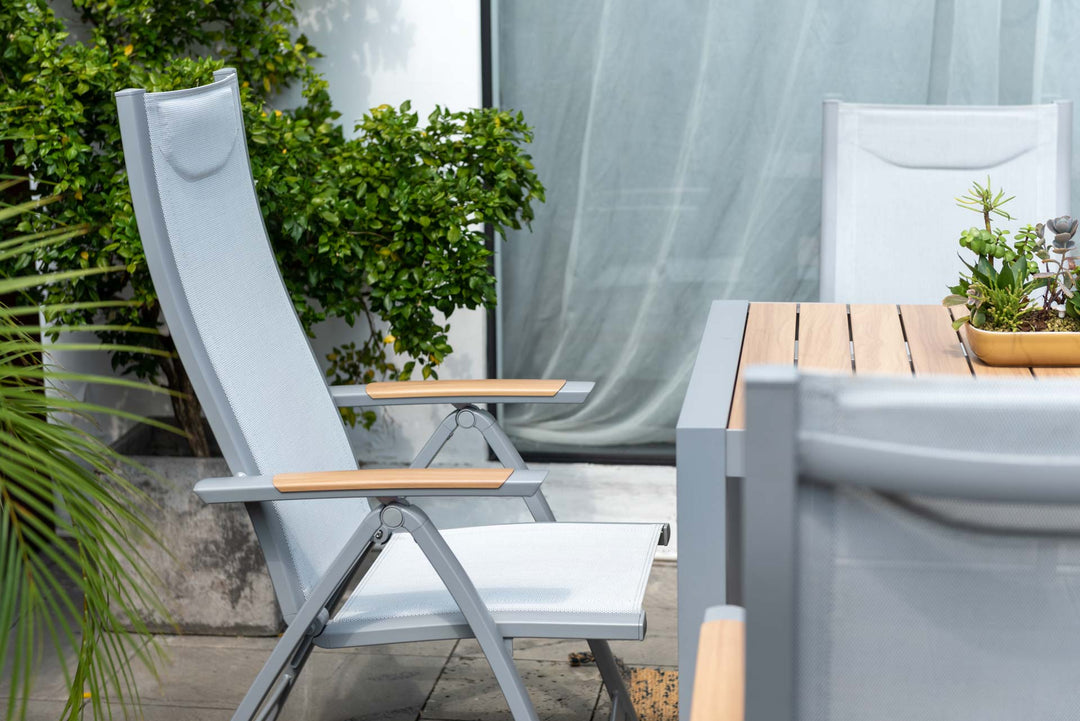 Panama Light 6 Seat Rectangular Mixed Dining Set - Lifestyle Garden