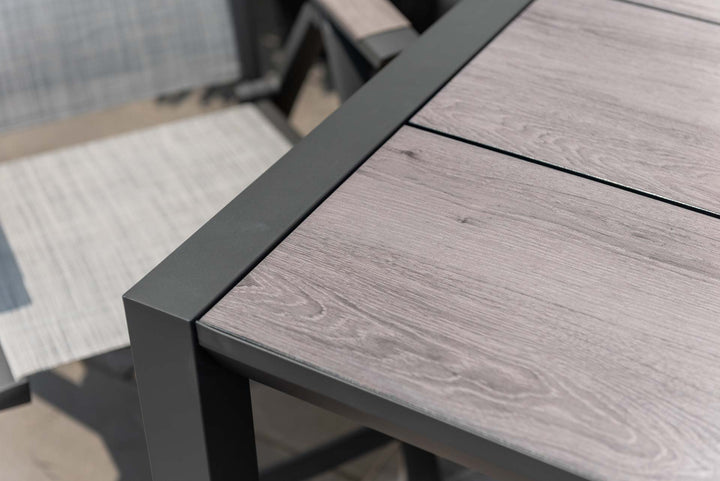 Urbanite Dark Deluxe High Back Reclining 8 Seat Dining Set - Lifestyle Garden