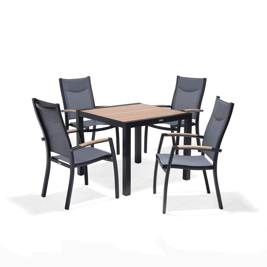 Panama Dark 4 Seat Dining Set - Lifestyle Garden