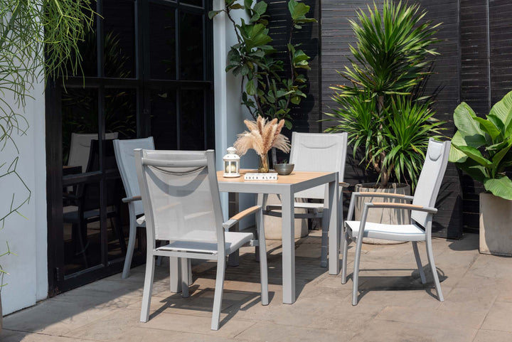 Panama Light 4 Seat Dining Set - Lifestyle Garden