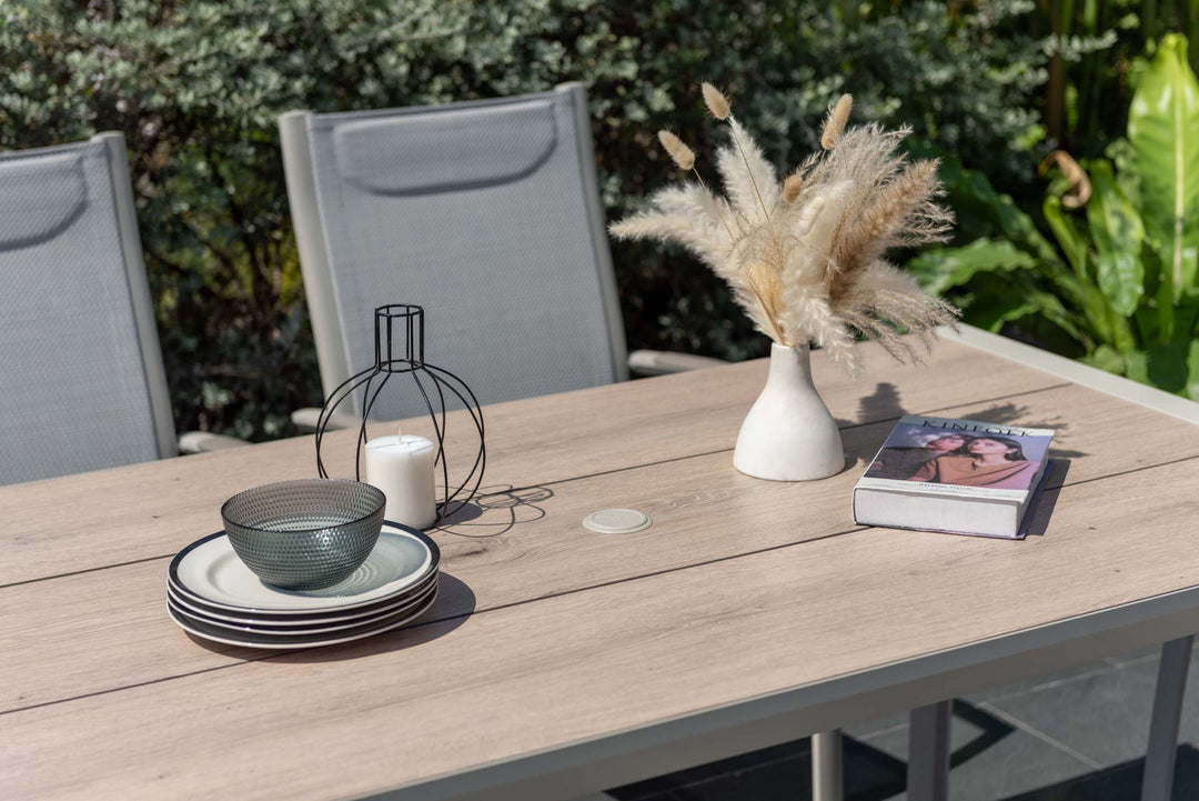 Urbanite Light Deluxe High Back 4 Seat Rectangular Dining Set - Lifestyle Garden