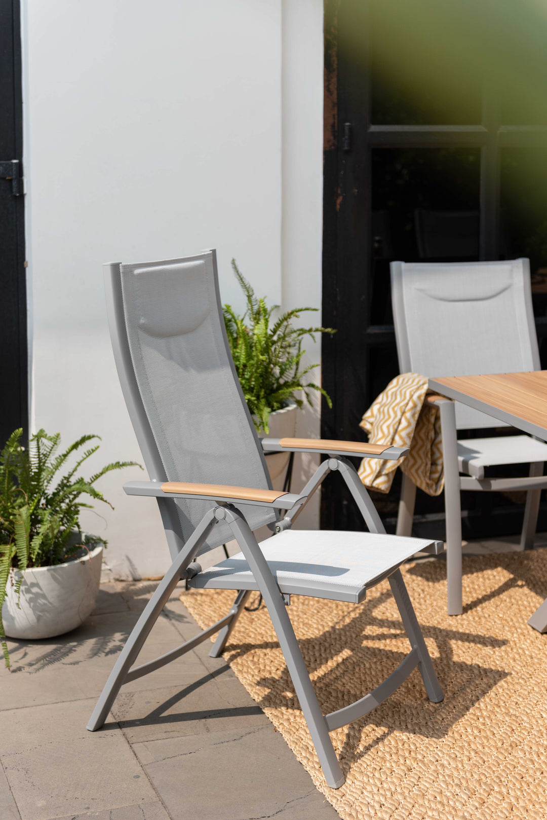 Panama Light 8 Seat Mixed Rectangular Dining Set - Lifestyle Garden