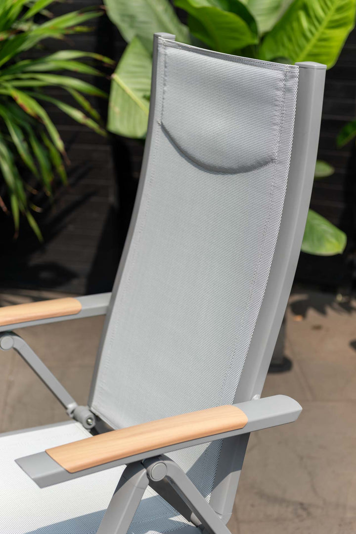 Panama Light 4 Seat Reclining Dining Set - Lifestyle Garden