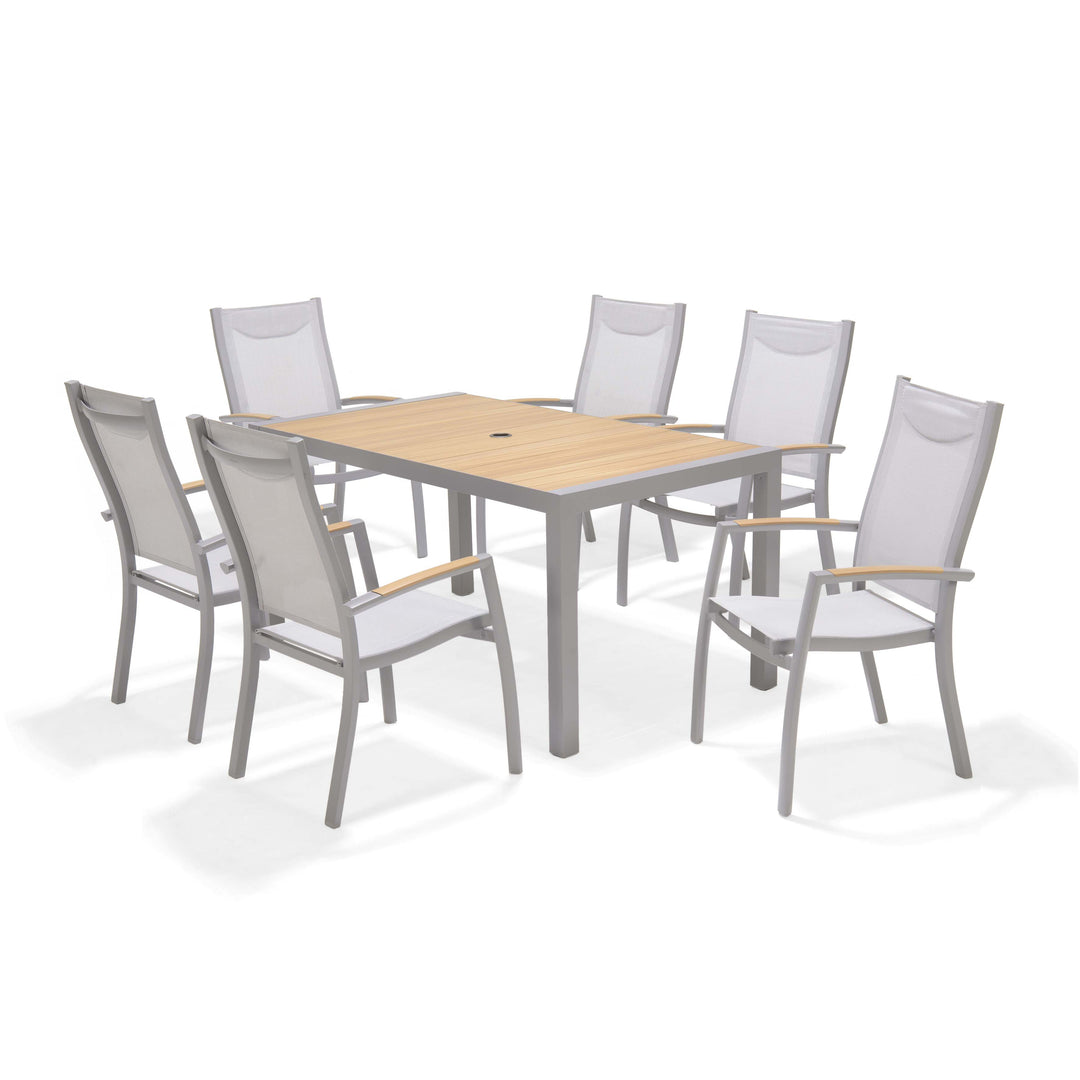 Panama Light 6 Seat Dining Set - Lifestyle Garden