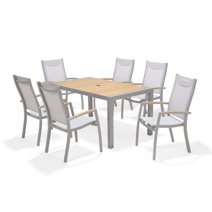 Panama Light 6 Seat Dining Set - Lifestyle Garden
