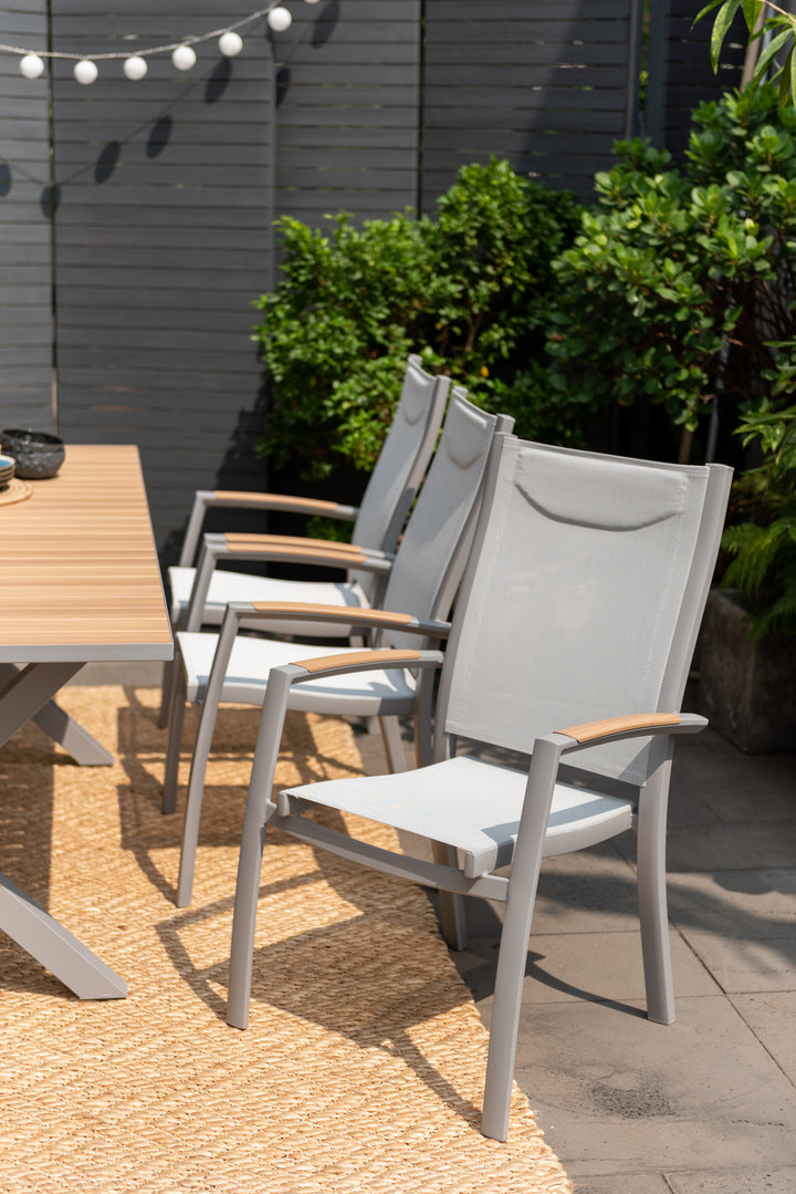 Panama Light 8 Seat Dining Set - Lifestyle Garden