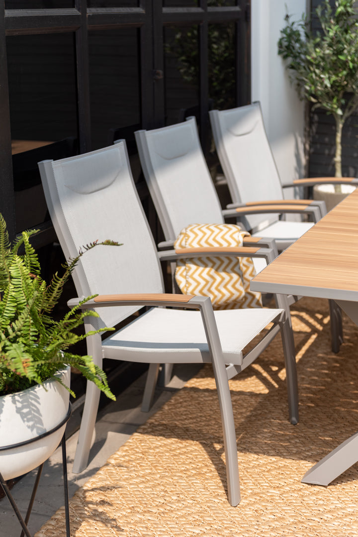 Panama Light 8 Seat Dining Set - Lifestyle Garden