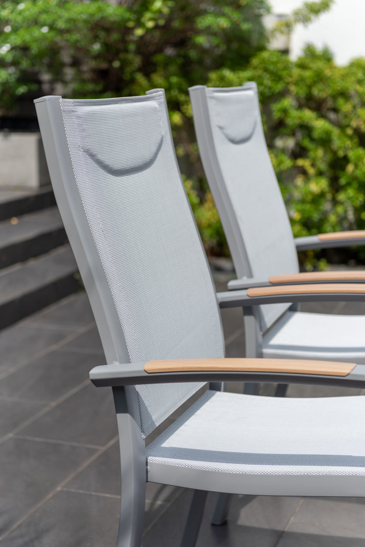 Panama Light 4 Seat Rectangular Dining Set - Lifestyle Garden