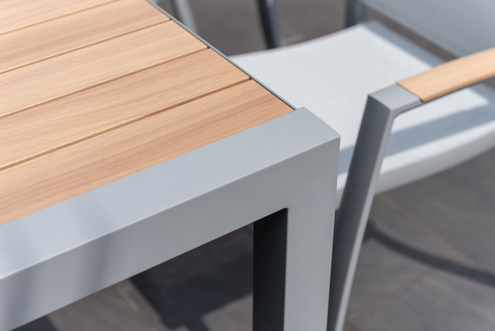 Panama Light 4 Seat Rectangular Dining Set - Lifestyle Garden