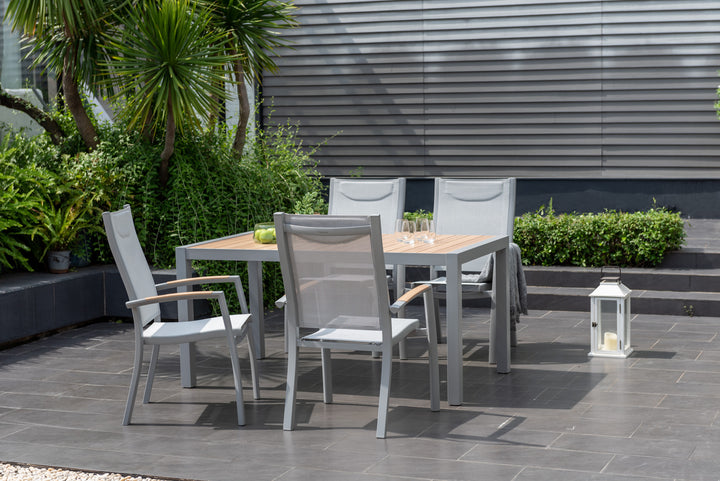 Panama Light 4 Seat Rectangular Dining Set - Lifestyle Garden
