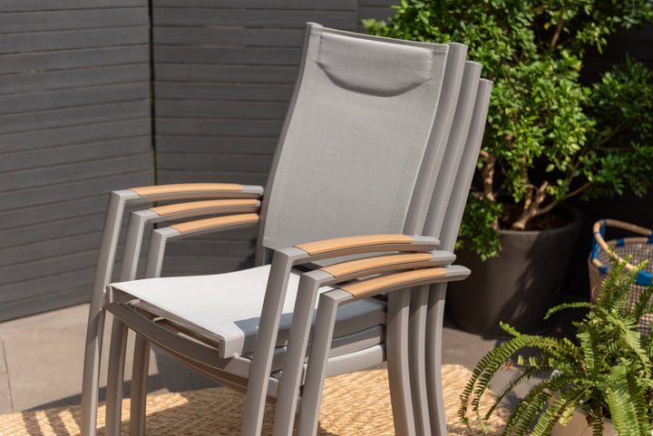 Panama Light 8 Seat Dining Set - Lifestyle Garden