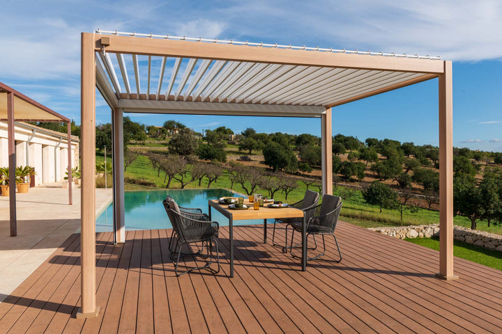Lifestyle Garden 4m x 3m Pergola Oak & White | KENT ONLY DELIVERY