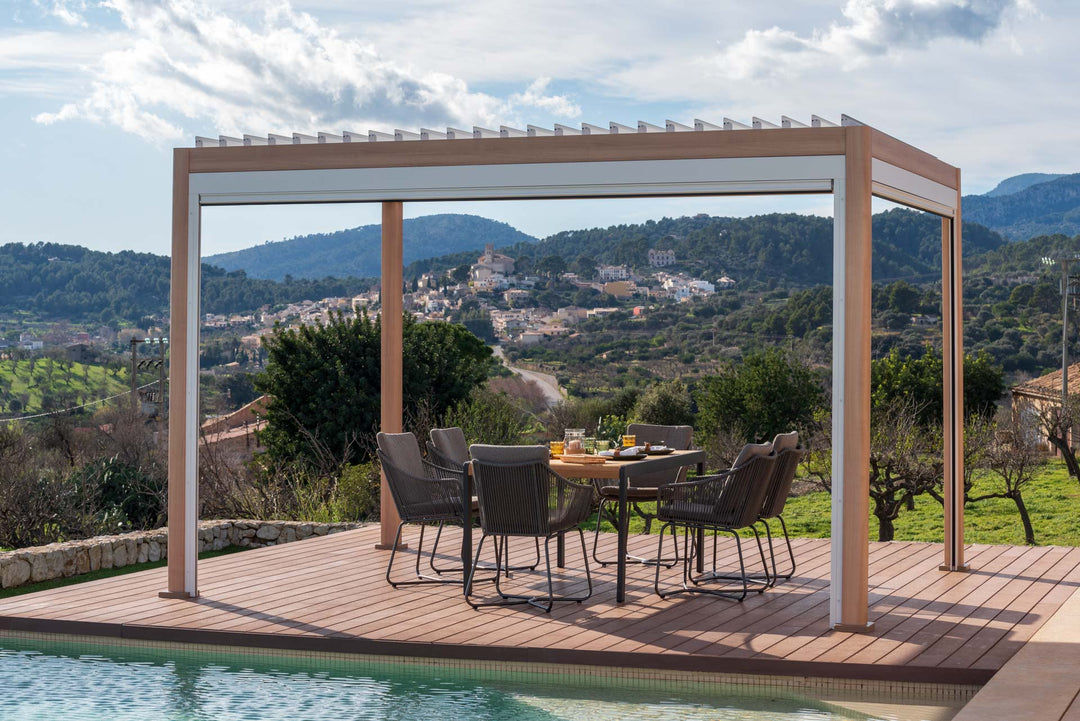 Lifestyle Garden 4m x 3m Pergola Oak & White | KENT ONLY DELIVERY